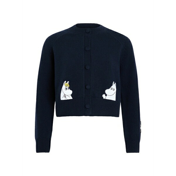 ジャンパトゥ メンズ ジレー アウター X moomin snorkmaiden cardigan Blue