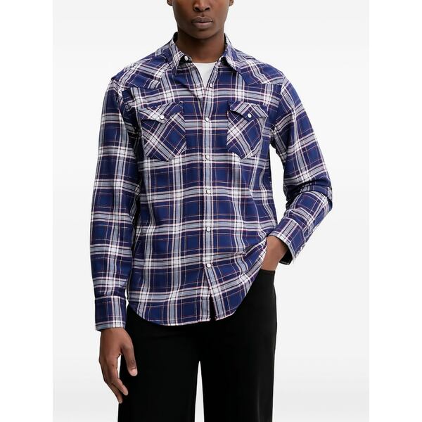 リーバイス メンズ シャツ トップス Check pocket shirt Blue