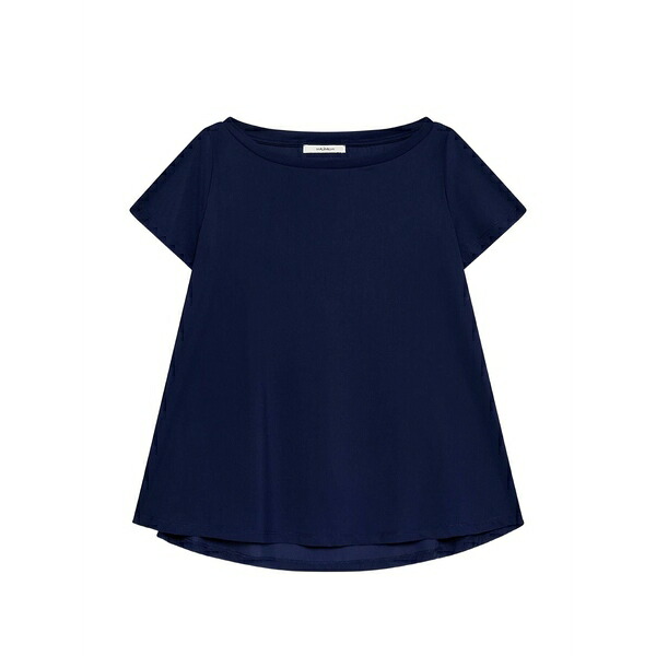 マリパルミ レディース Tシャツ トップス Boat-neck t-shirt Blue|asty