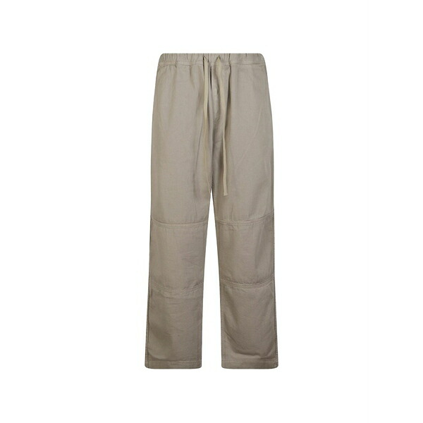 ご機嫌冷やりとした メンズ 心地好いズボン下 ボトムス Panelled drawstring trousers Brown