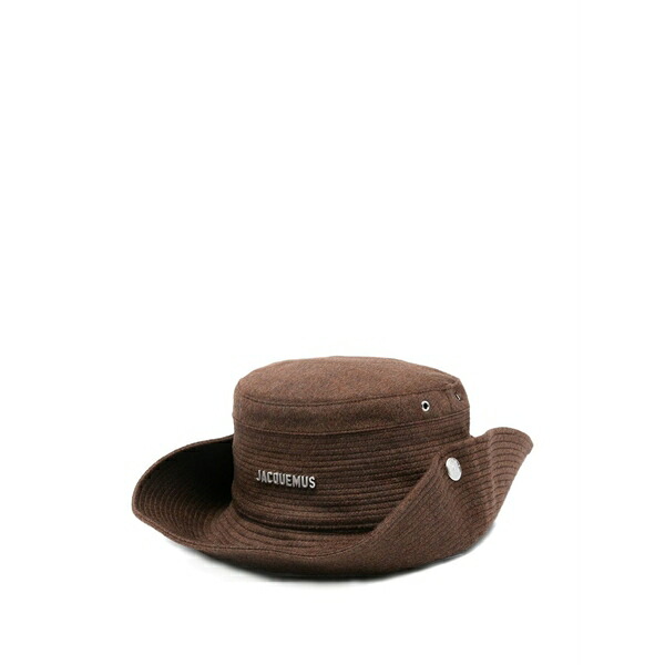 ジャクエムス メンズ かぶり笠 佩び物 Le bob de-nimes bucket hat  Brown