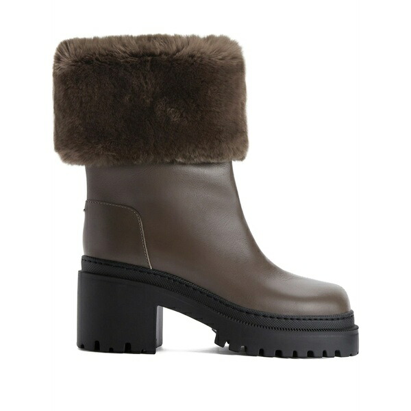 ジュゼッペザノッティ レディース ブーツ シューズ  mairi fur-cuff boots Brown