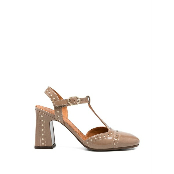 チエミハラ レディース パンプス シューズ Mira perforated t-赤ちょうちん pumps Neutrals