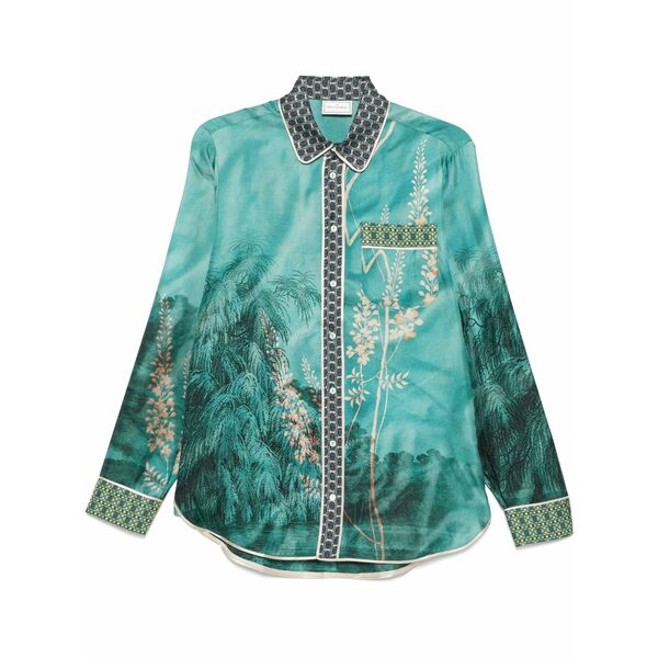 ピエール＝ルイ・マシア メンズ プルオーバー トップス Aloe shirt Blue