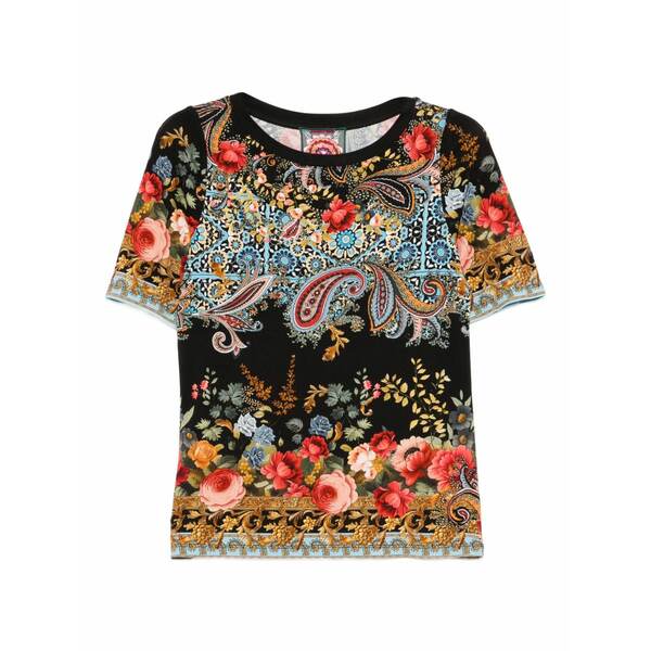 ジョニーワズ レディース プルオーバー トップス Janie favorite t-shirt Black