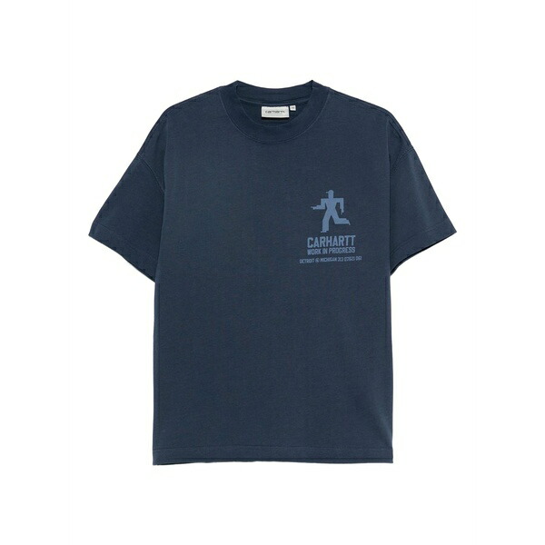 カーハート メンズ Tシャツ トップス Distance graphic-print t-shirt Blue｜asty