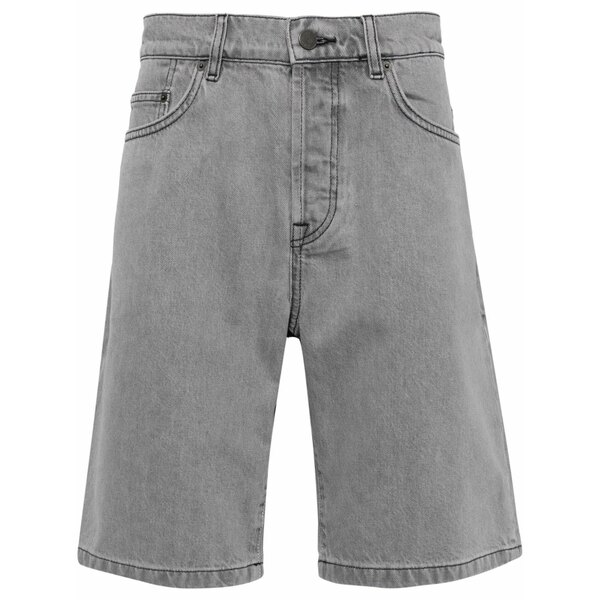 イロ メンズ 心地好いズボン下 ボトムス Knee-length denim shorts Black