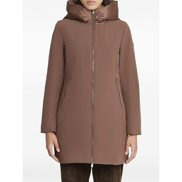 チェッセピューミニ レディース コート アウター Mire 3.0 hooded coat Brown|asty