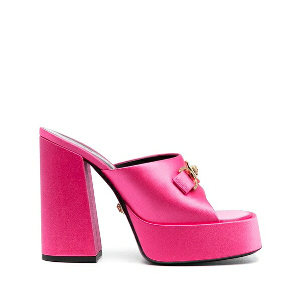 ヴェルサーチ レディース サンダル シューズ Aevitas satin platform sandals Pink|asty