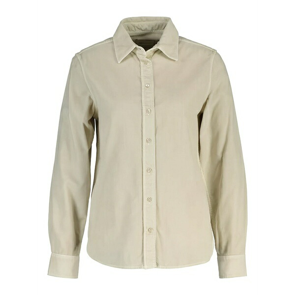 ガント レディース シャツ トップス Corduroy shirt Neutrals|asty