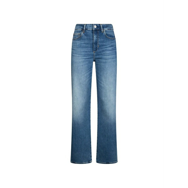 リュージョー レディース ジーンズズボン下 ボトムス Stone-washed jeans Blue