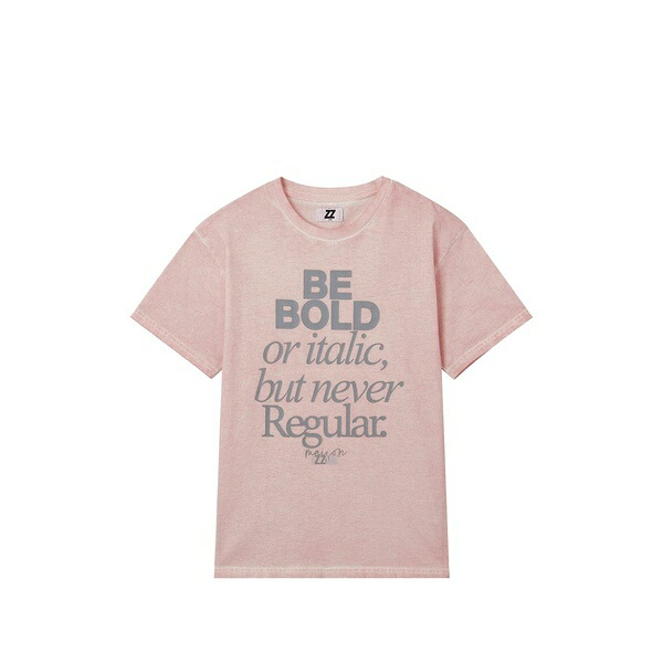 イズエ レディース Tシャツ トップス Lettering-print t-shirt Pink|asty