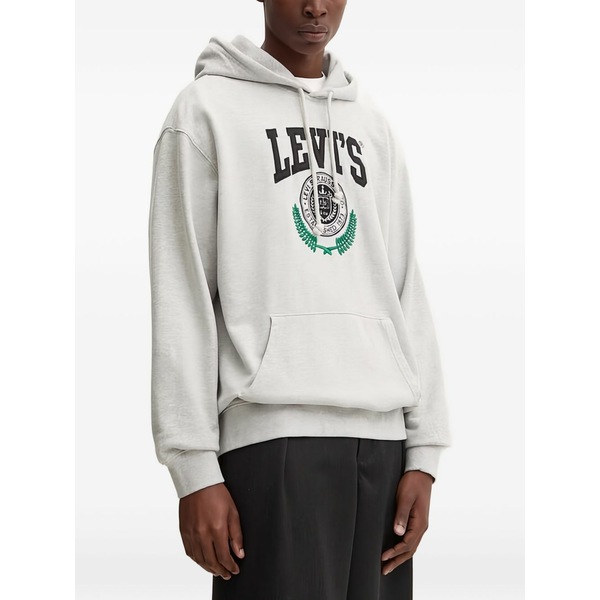 リーバイス メンズ パーカー・スウェットシャツ アウター Logo hoodie Grey｜asty