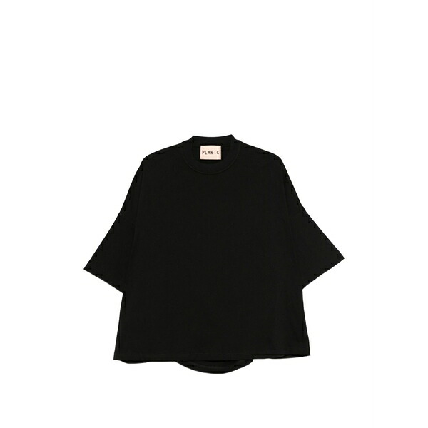 プランシー レディース プルオーバー トップス Crew-neck t-shirt Black