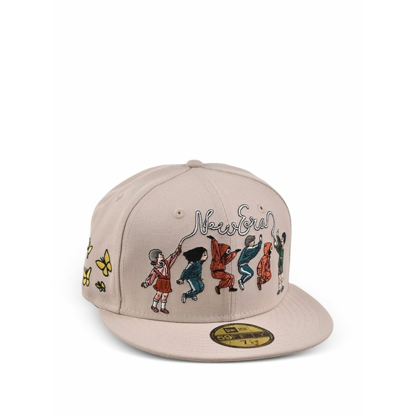 ニュー内鰓 メンズ かぶり笠 佩び物 59fifty squid game skipping fitted cap Neutrals