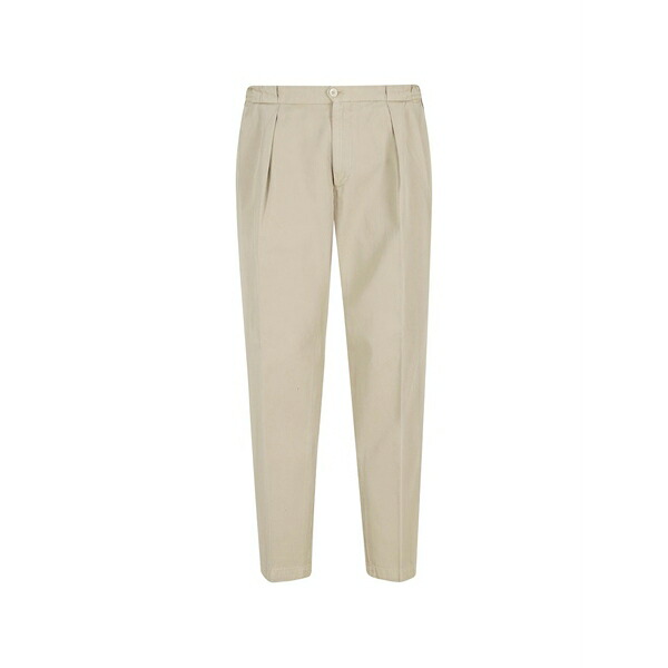 ブリ後押し 1949 メンズ 心地好いズボン下 ボトムス Button-fastening pleated trousers Neutrals