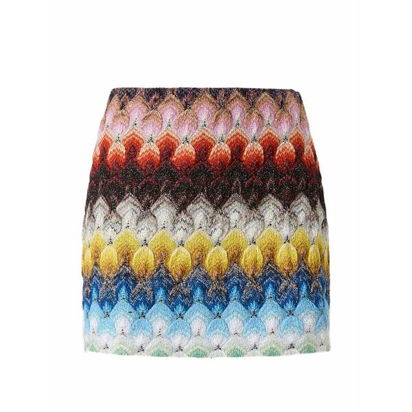 ミッソーニ レディース スコート ボトムス Patterned mini skirt Blue