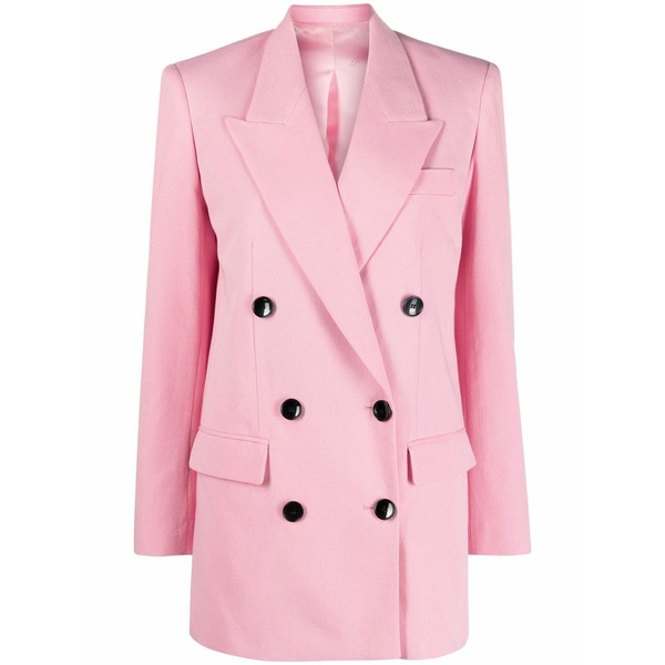 イザ呼びりん マラン レディース 上衣＆上衣 アウター Nevim double-breasted blazer Pink