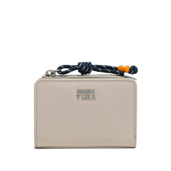 ビンバ イ ローラ レディース 札入れ 佩び物 Logo zip wallet Neutrals