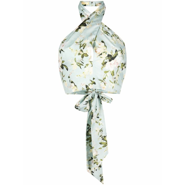 アーデム レディース カットソー トップス Luna floral-print top Green