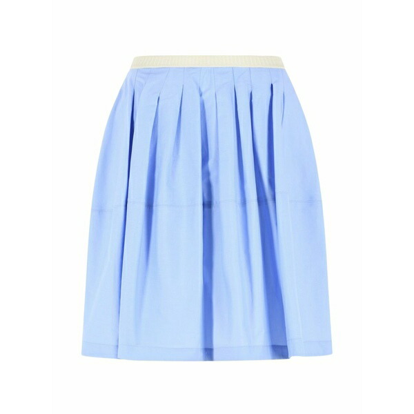 マルニ レディース スコート ボトムス Pleated cotton mini skirt Blue