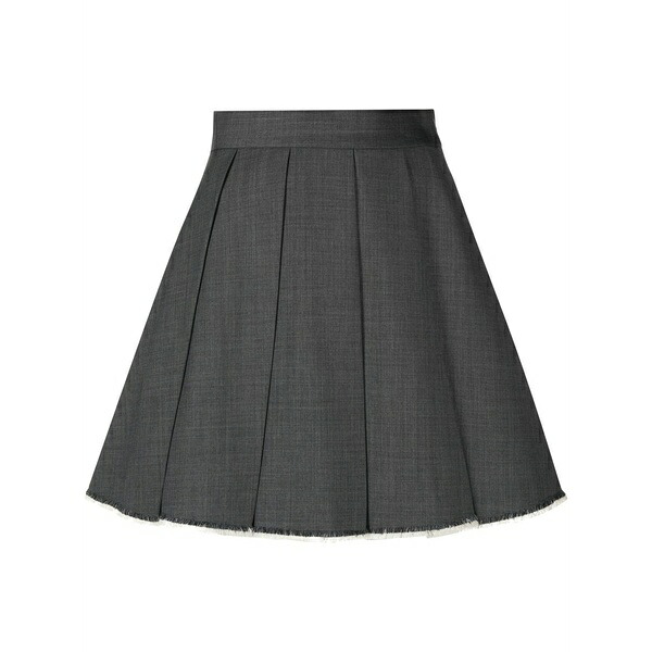 シュシュ/トング レディース スカート ボトムス Pleated a-line skirt Grey｜asty 33,670円