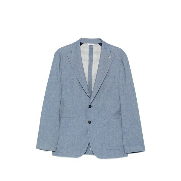 マニュエル リッツ メンズ ジャケット＆ブルゾン アウター Single-breated blazer Blue｜asty