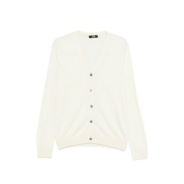 アルファス テューディオ メンズ ジレー アウター Button v-neck cardigan Neutrals