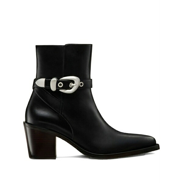 スチュアート ワイツマン レディース ブーツ シューズ Maven buckle-strap pointed-toe boots Black