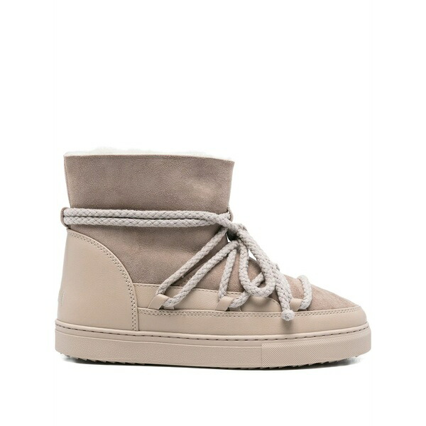 イヌイキー レディース ブーツ シューズ Suede lace-up boots Grey