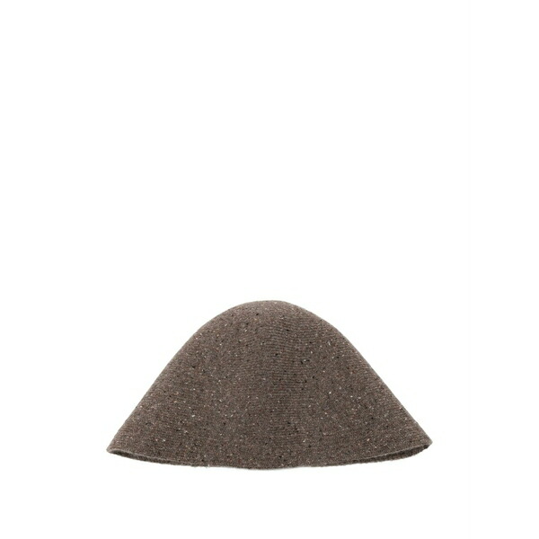 ユマ・一 レディース 鳥打ち帽 付属物 Cashmere bucket hat Brown