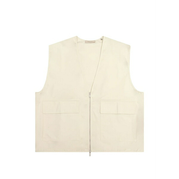 エフオージーエッセンシャルズ メンズ ジャケット＆ブルゾン アウター Work vest Neutrals