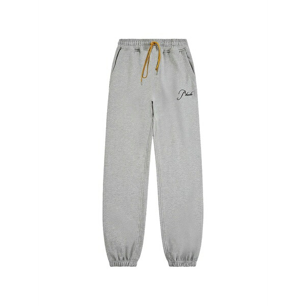ルード メンズ カジュアルパンツ ボトムス Logo-embroidered track pants Grey｜asty