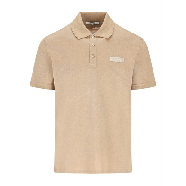 ジバンシー メンズ スポーツシャツ トップス Grosgrain ribbon polo shirt Neutrals