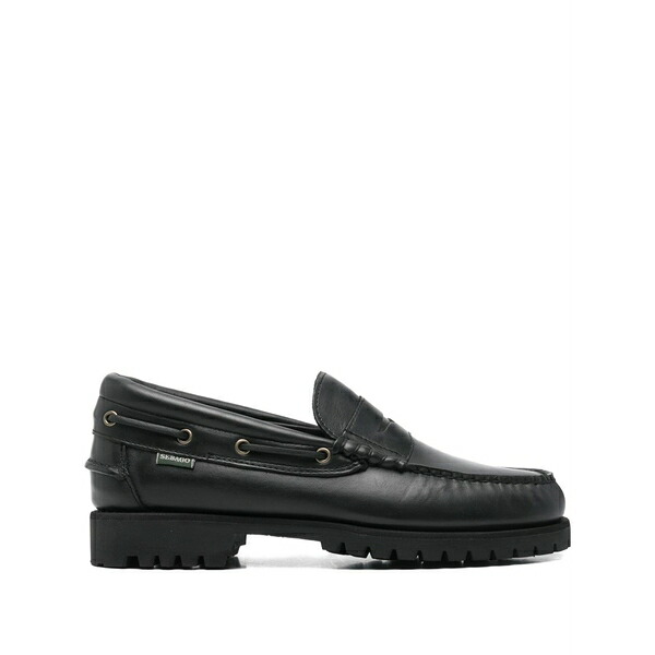 セバゴ メンズ スリッポン・ローファー シューズ Penny tread-sole loafers Black
