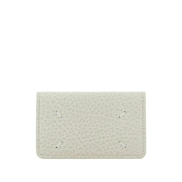 マルタンマルジェラ レディース 財布 アクセサリー Stitch-detail card holder White|asty
