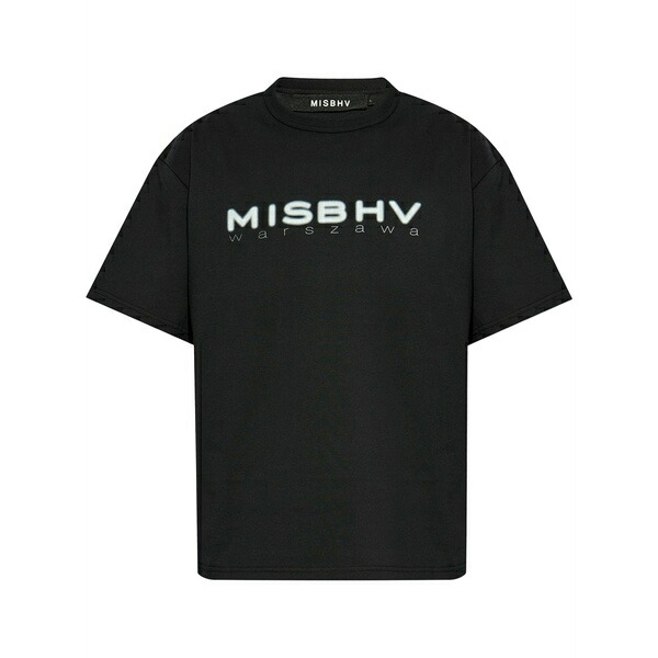 ミスビヘイブ メンズ Tシャツ トップス Logo-print t-shirt Black|asty