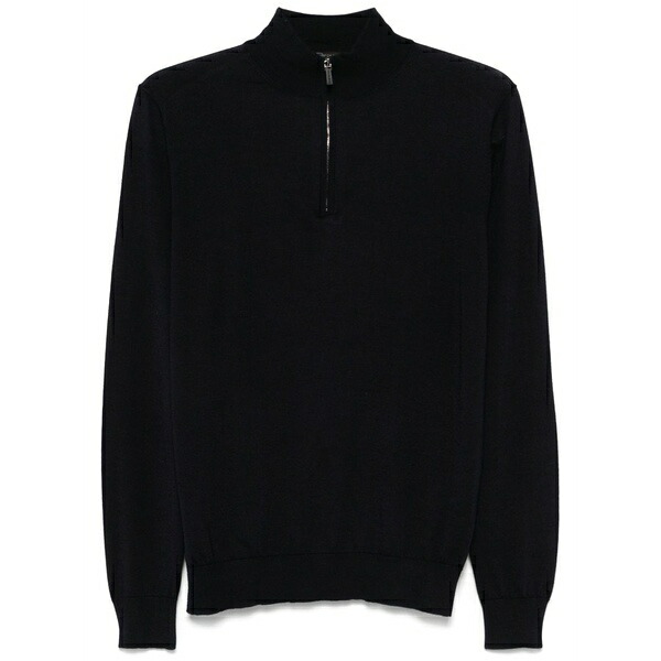 コロンボ メンズ 編み物\u0026プルオーバー アウター Mock-neck sweater Blue