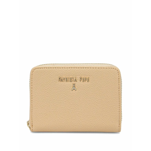 パトリツィア ペペ レディース 紙入れ 付属品 Logo-lettering wallet Neutrals