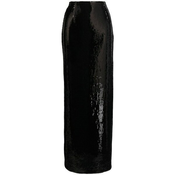 ガルバンロンドン レディース スコート ボトムス Sequin-embellished maxi skirt Black