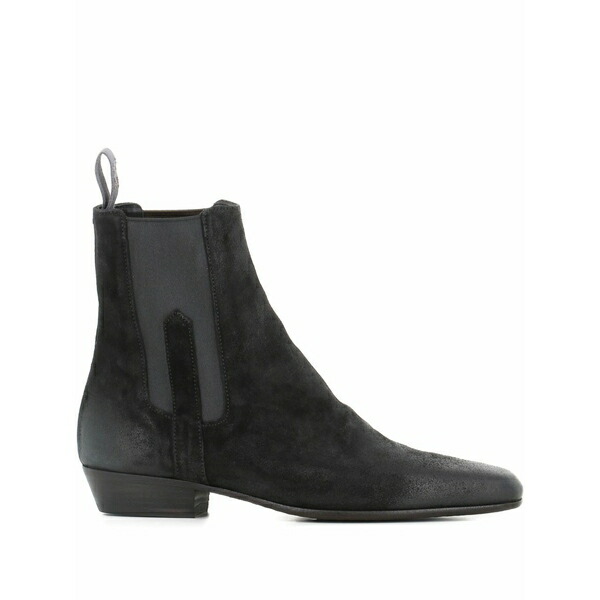 パンタネッティ レディース ブーツ シューズ 30粍 suede chelsea boots Black