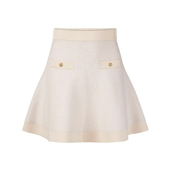 ニナリッチ レディース スコート ボトムス Flared mini skirt Neutrals