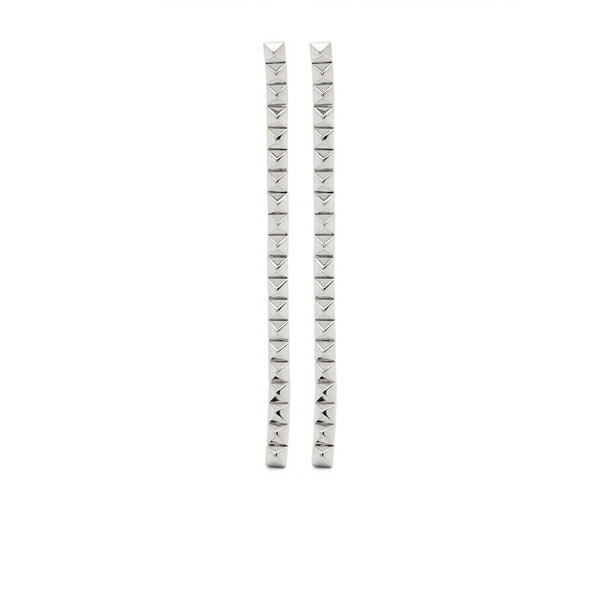 エディーボルゴ レディース ピアス＆イヤリング アクセサリー Pyramid drop earrings Silver｜asty
