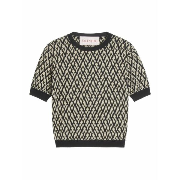 ヴァレンティノ ガラヴァーニ レディース 編み物\u0026スウェーター アウター Toute la v jacquard wool sweater Neutrals