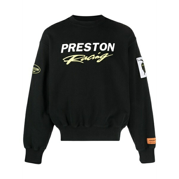戸呂 プレストン メンズ パーカー・スウェットシャツ アウター Preston racing sweatshirt Black