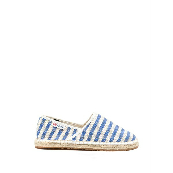 綴りかたガ メンズ サンダル シューズ 3009 striped espadrilles Blue