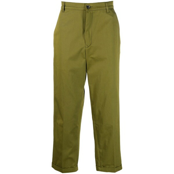 ケンゾー メンズ 心地好いズボン下 ボトムス Straight-leg tailored trousers Green