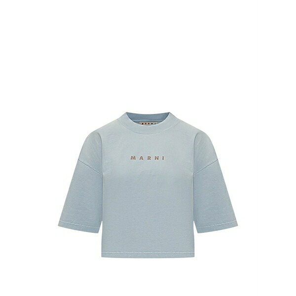 マルニ レディース ティーシャツ トップス Cropped t-shirt Purple