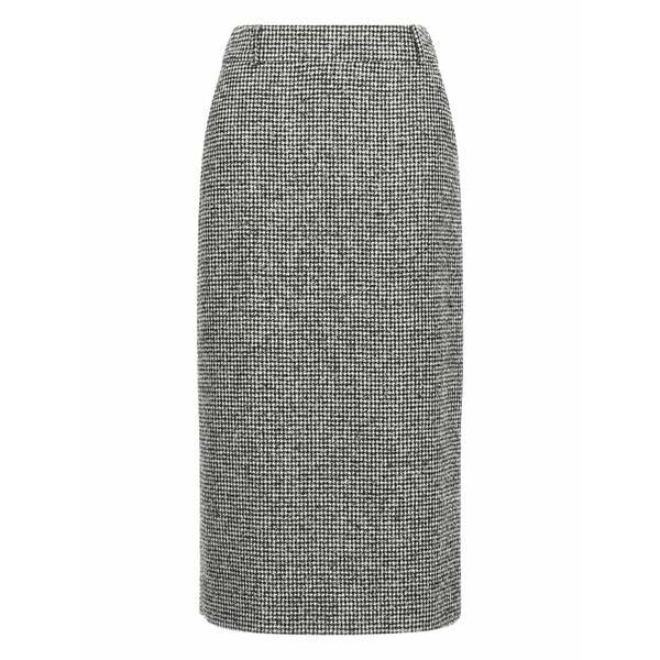 エルマンノ シェルヴィーノ レディース スコート ボトムス Houndstooth-pattern MIDI skirt White
