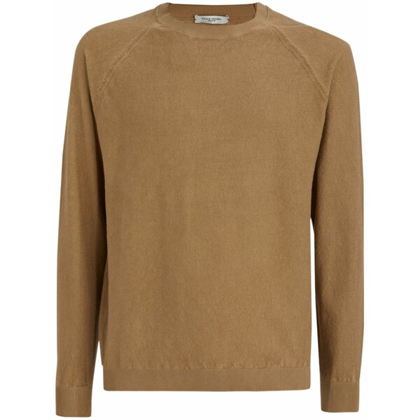 パウロペコラ メンズ 編み物\u0026プルオーバー アウター Cotton sweater Brown